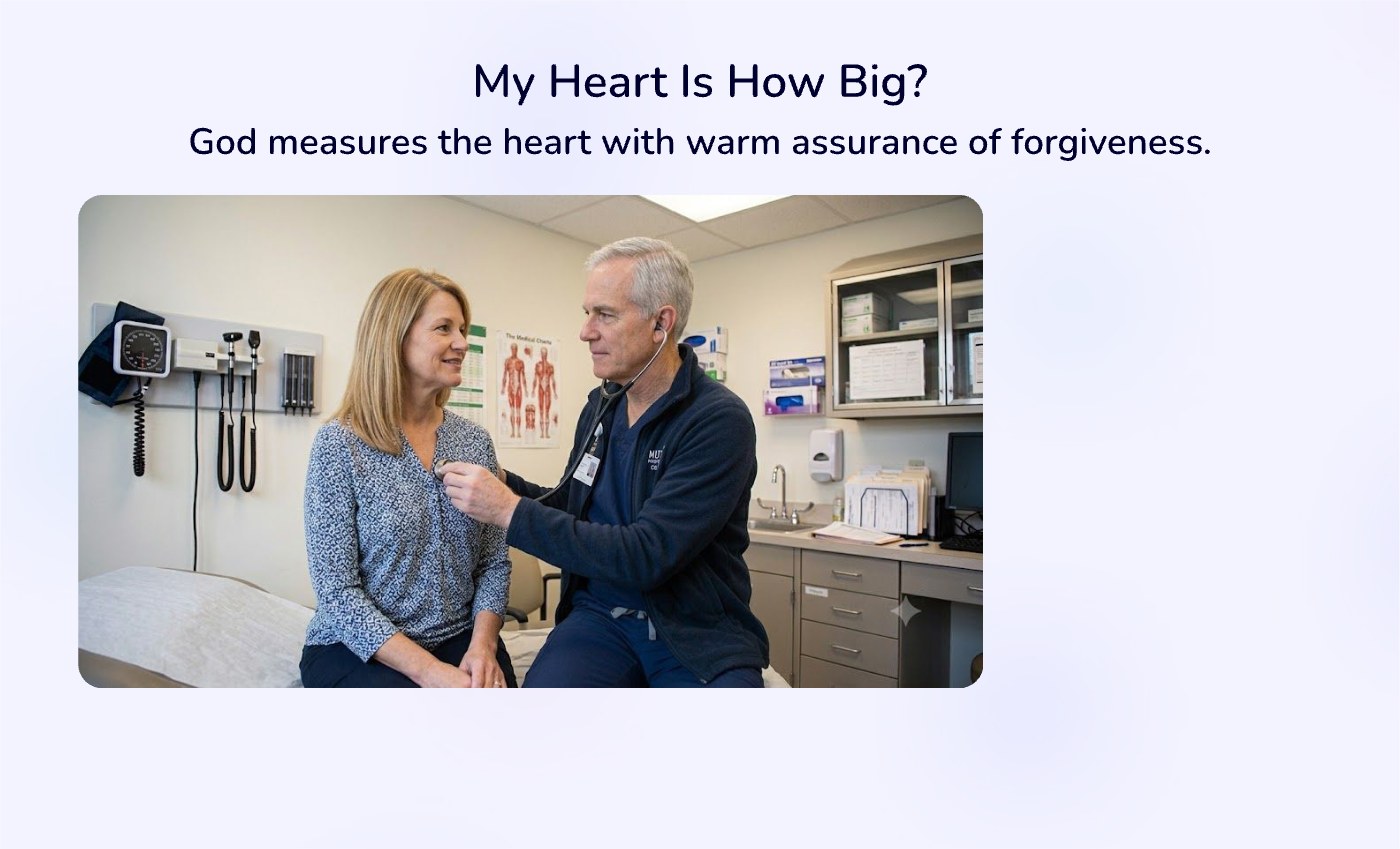 Front of the "My Heart Is How Big" devotional card