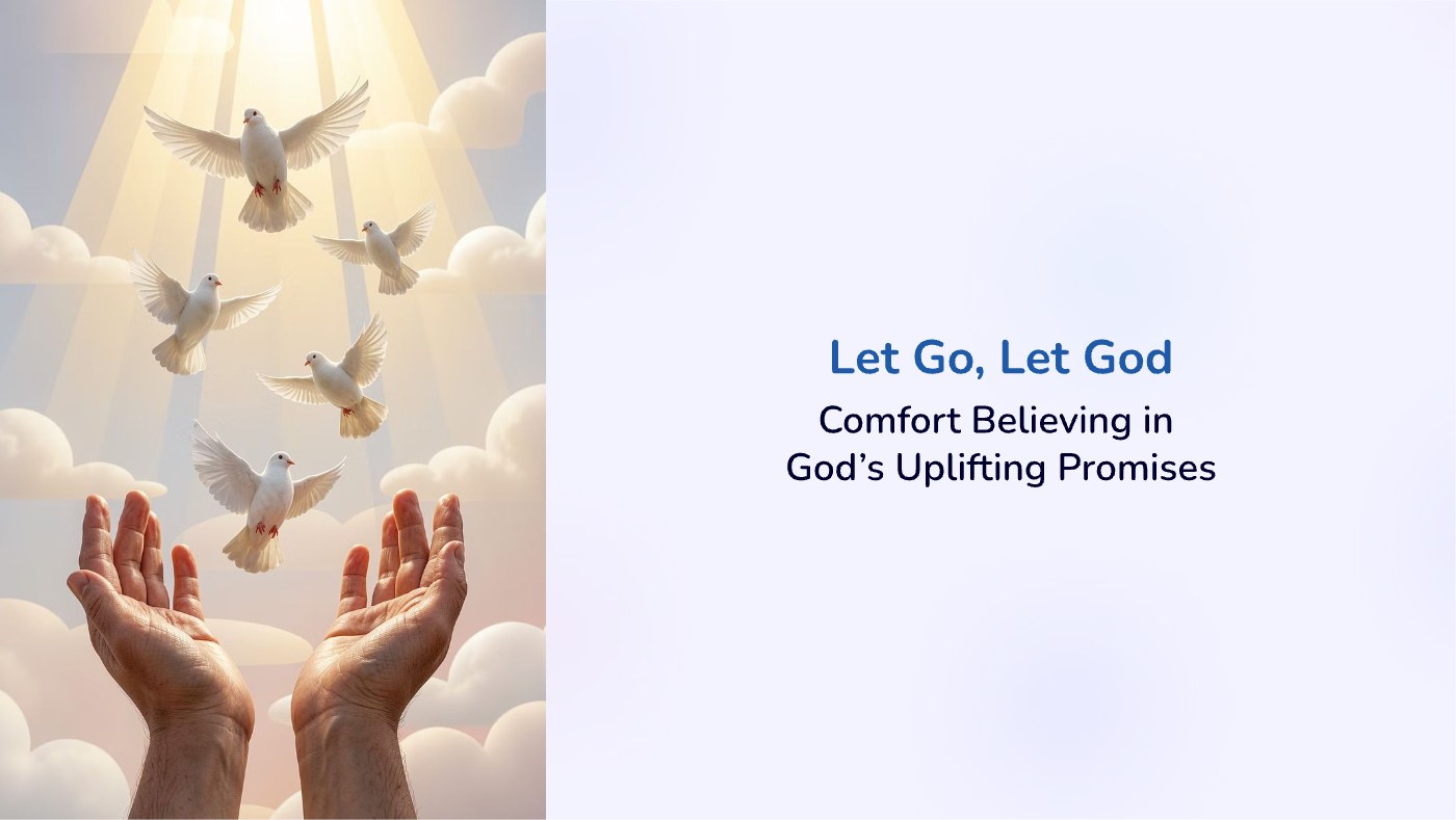 Front of the "Let Go, Let God" devotional card