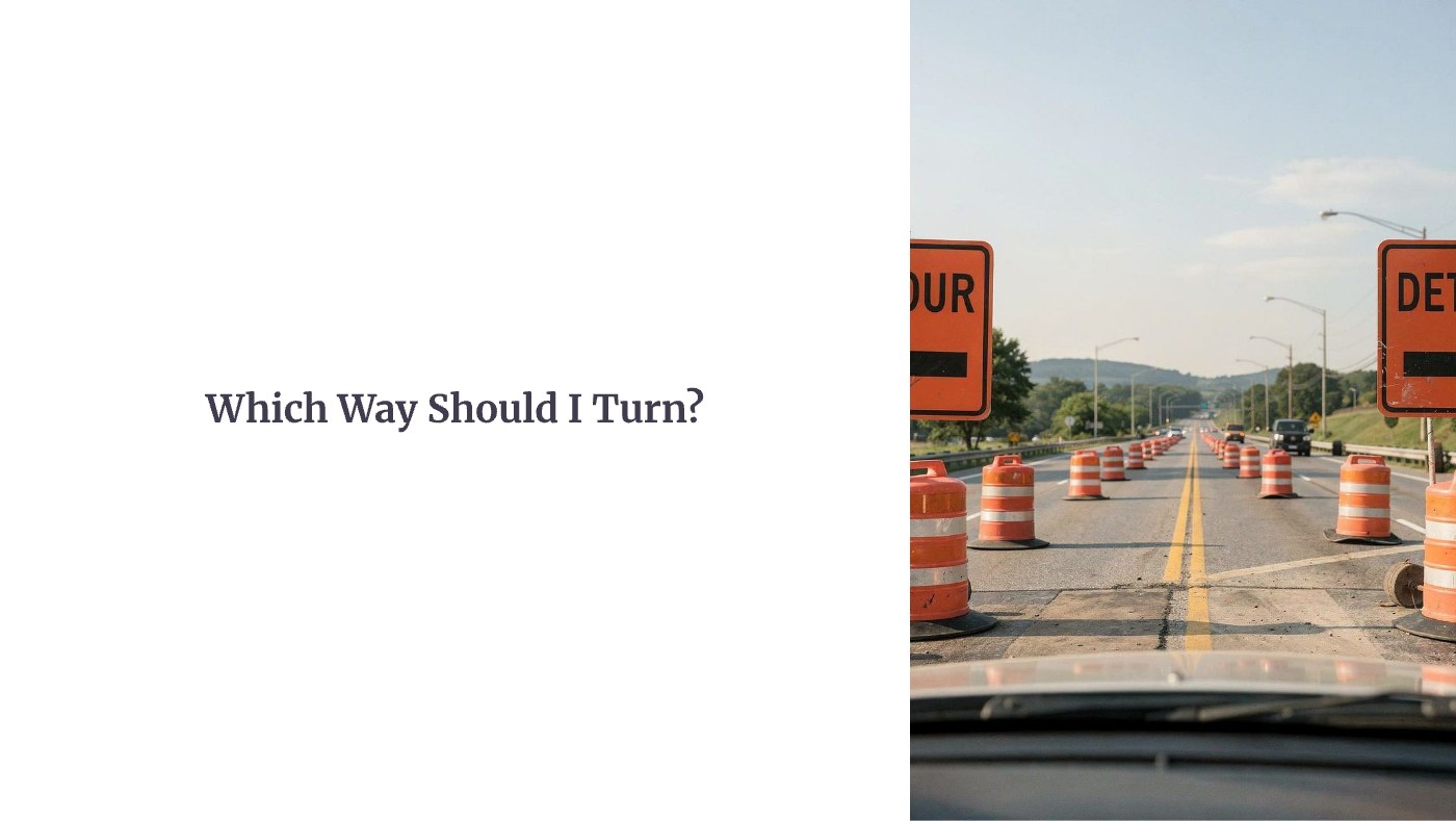 Front of the "Which Way Should I Turn" devotional card
