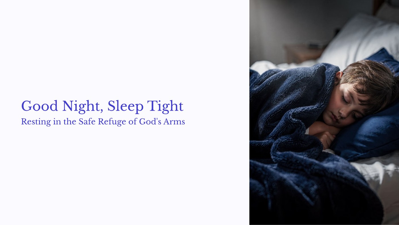 Front of the "Good Night Sleep Tight" devotional card