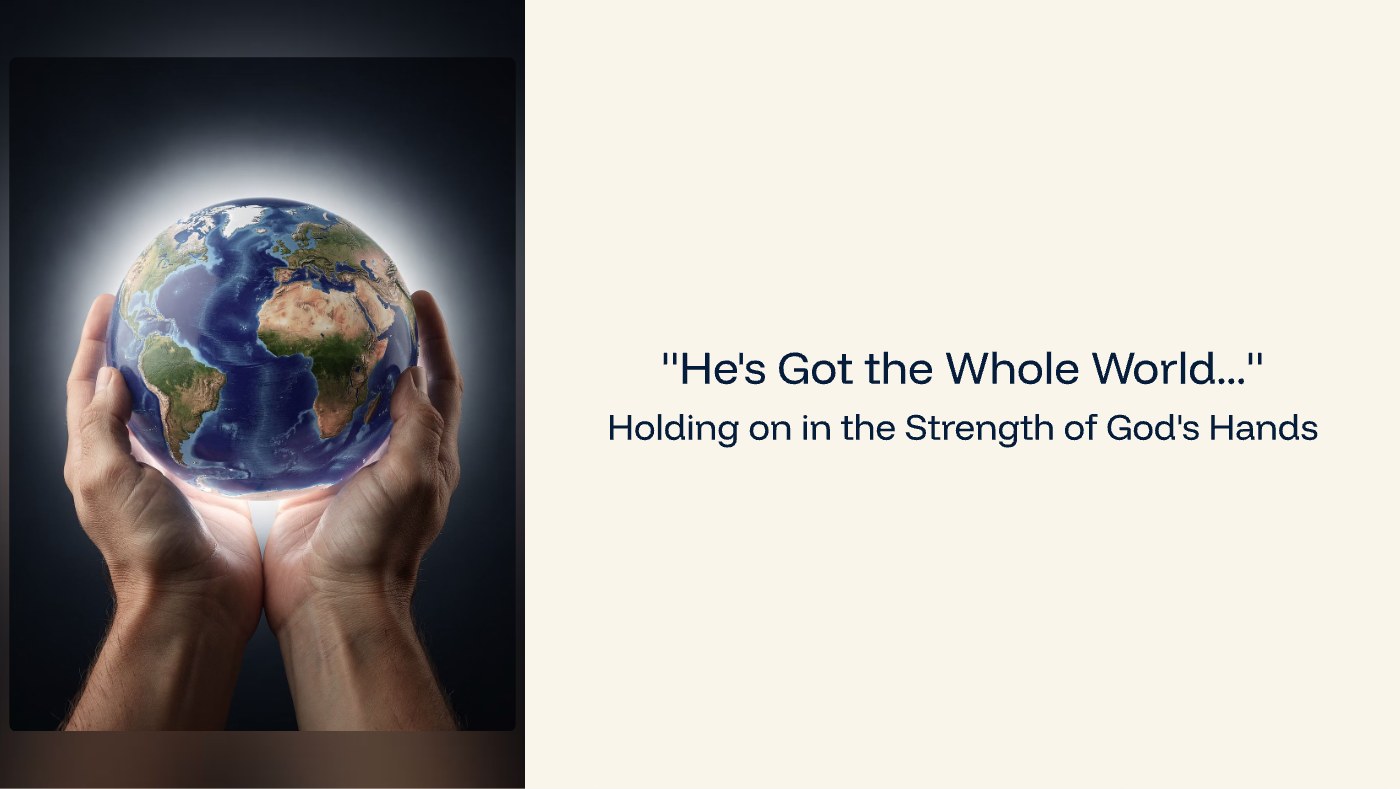 Front of the "He's Got the Whole World..." devotional card